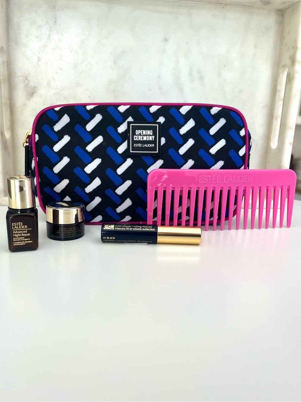 Estée Lauder x Opening Ceremony Gift Set, Cosmetic Pouch, Skincare, Makeup NEW